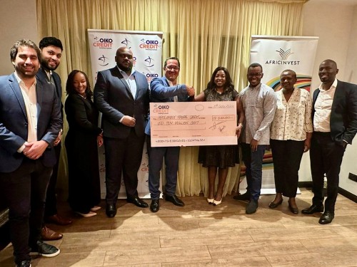 Team members from Oikocredit and AfricInvest