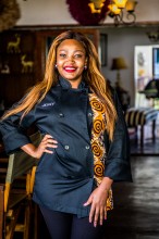 Jessy Chipindo, restaurant owner and client of Oikocredit partner Entrepreneurs Financial Centre (EFC) Zambia.
